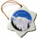 image of 3 inch Snowflake Porcelain Ornament