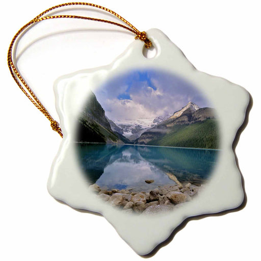 image of 3 inch Snowflake Porcelain Ornament