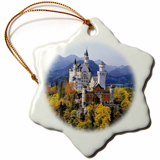 image of 3 inch Snowflake Porcelain Ornament