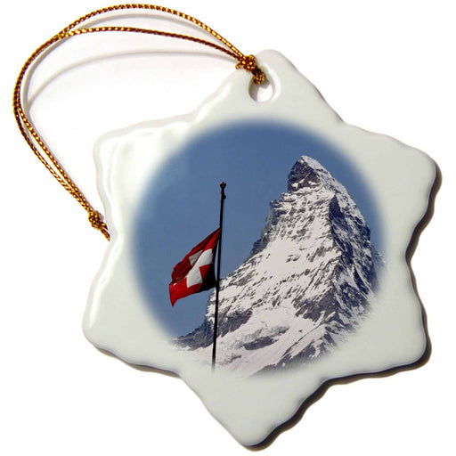 image of 3 inch Snowflake Porcelain Ornament