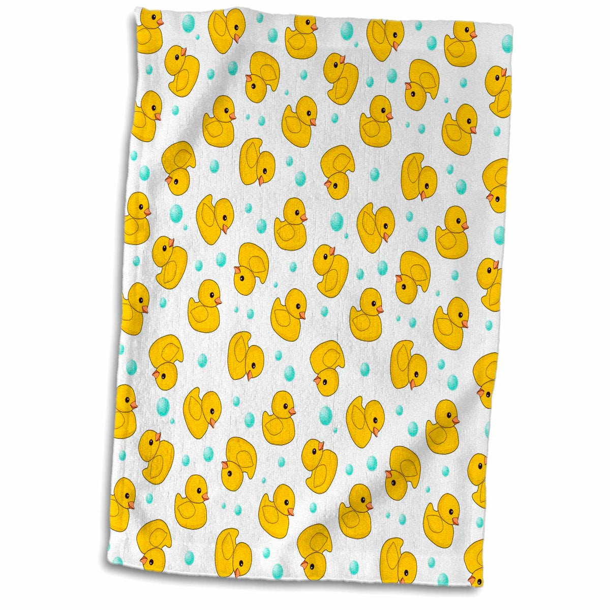 3dRose Cute Rubber Duck Pattern - Yellow Ducks - Kawaii Ducky Duckie -... - Towels (twl-112951)