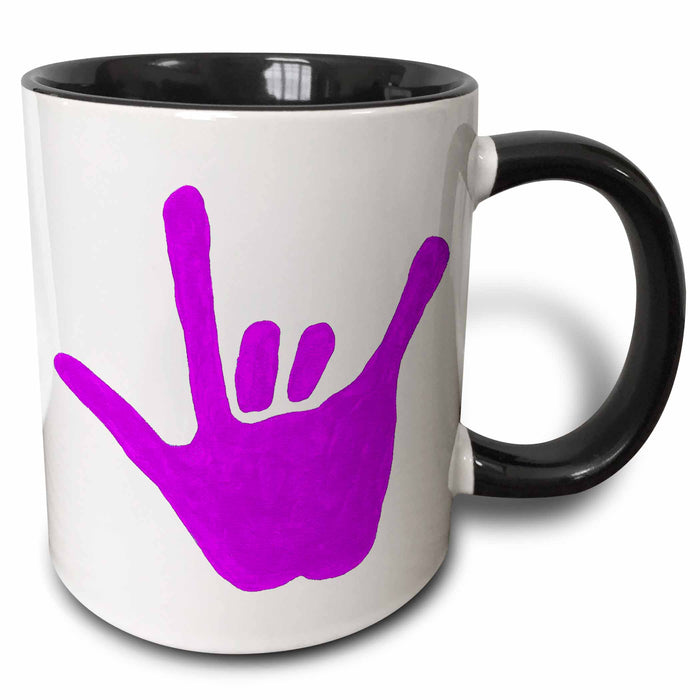 image of 11oz Two-Tone Black Mug