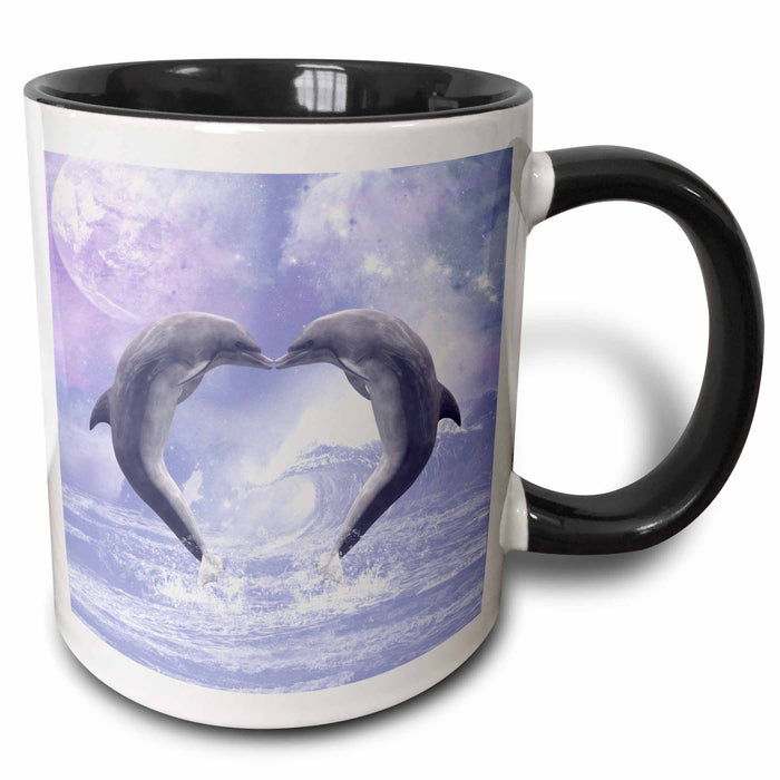 image of 11oz Two-Tone Black Mug