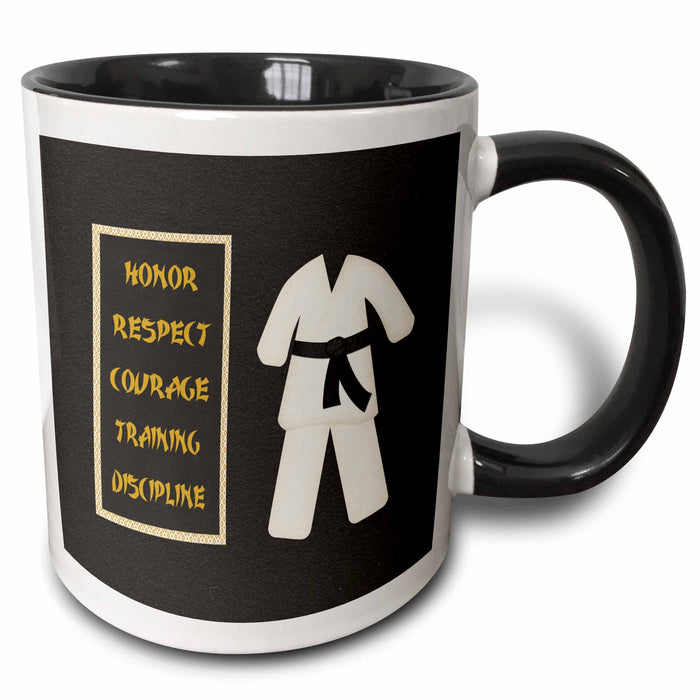 image of 11oz Two-Tone Black Mug