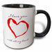 image of 11oz Two-Tone Black Mug