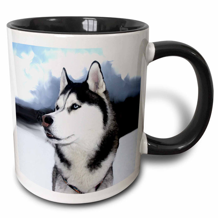 image of 11oz Two-Tone Black Mug