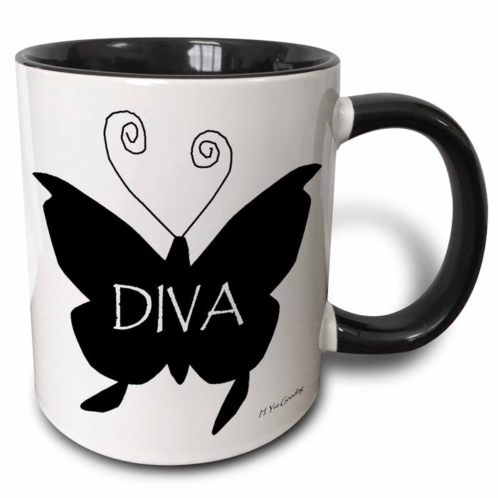 image of 11oz Two-Tone Black Mug