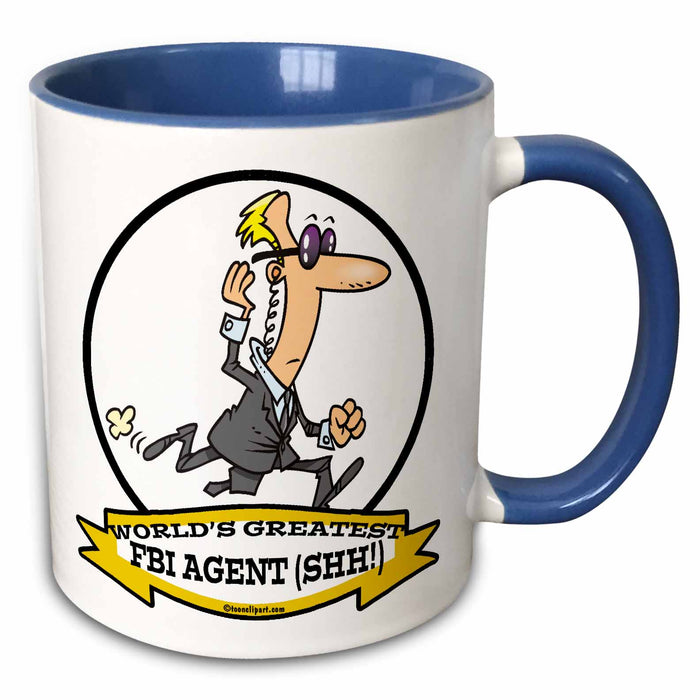 image of 11oz Two-Tone Blue Mug