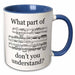 image of 15oz Two-Tone Blue Mug