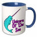 image of 11oz Two-Tone Blue Mug