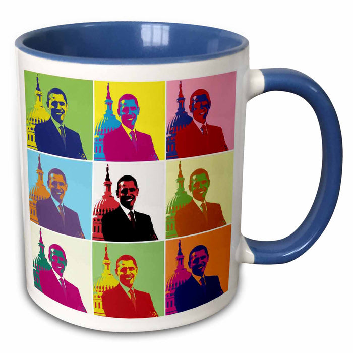 image of 11oz Two-Tone Blue Mug