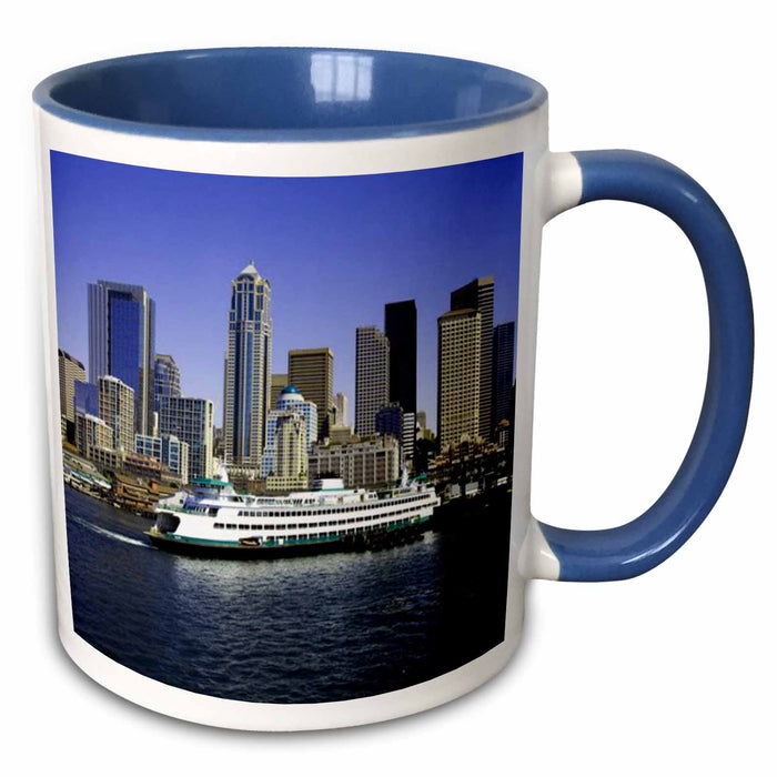 image of 15oz Two-Tone Blue Mug