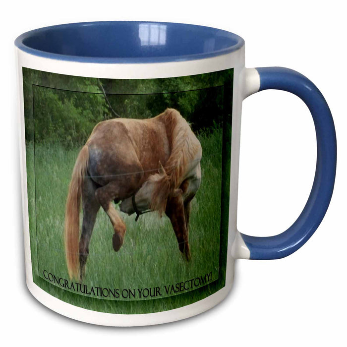 image of 11oz Two-Tone Blue Mug