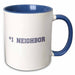 image of 11oz Two-Tone Blue Mug