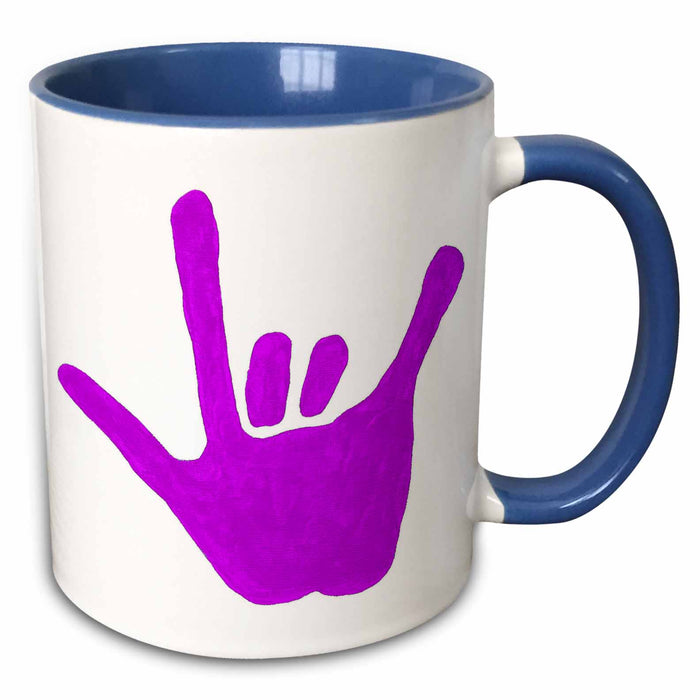 image of 11oz Two-Tone Blue Mug