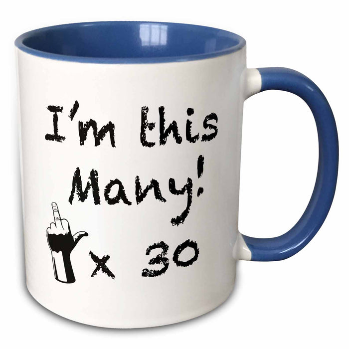 image of 15oz Two-Tone Blue Mug