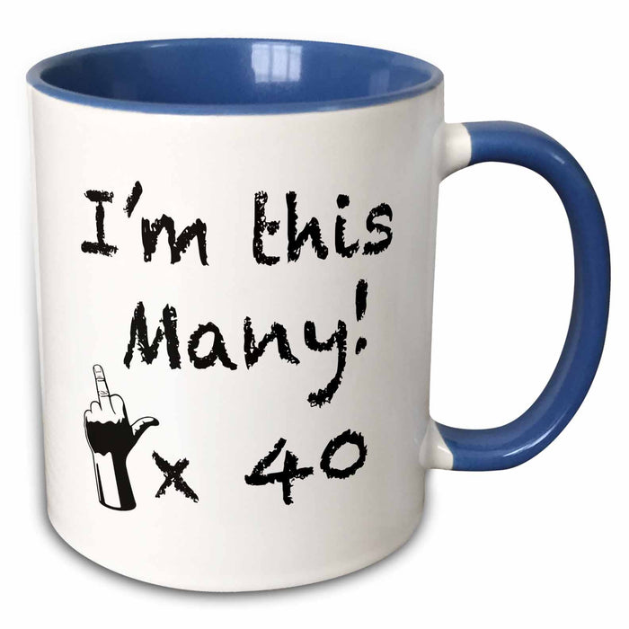 image of 15oz Two-Tone Blue Mug