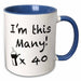 image of 11oz Two-Tone Blue Mug