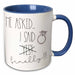 image of 15oz Two-Tone Blue Mug