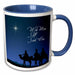 image of 11oz Two-Tone Blue Mug