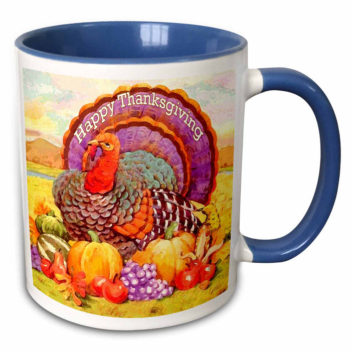 image of 11oz Two-Tone Blue Mug