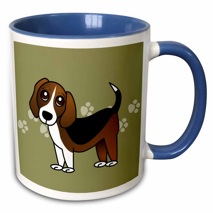 image of 11oz Two-Tone Blue Mug