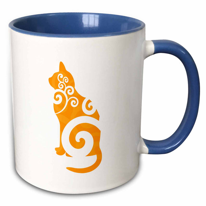 image of 11oz Two-Tone Blue Mug