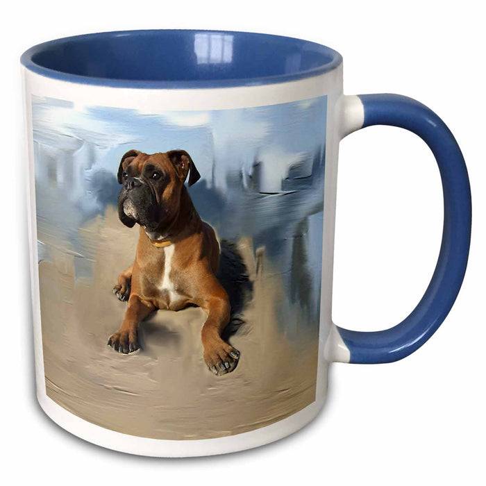 image of 15oz Two-Tone Blue Mug