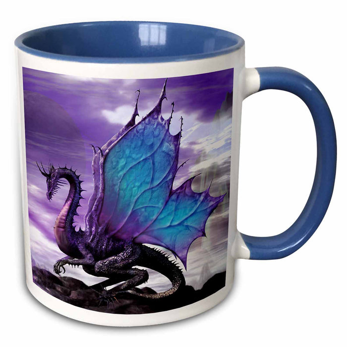 image of 11oz Two-Tone Blue Mug