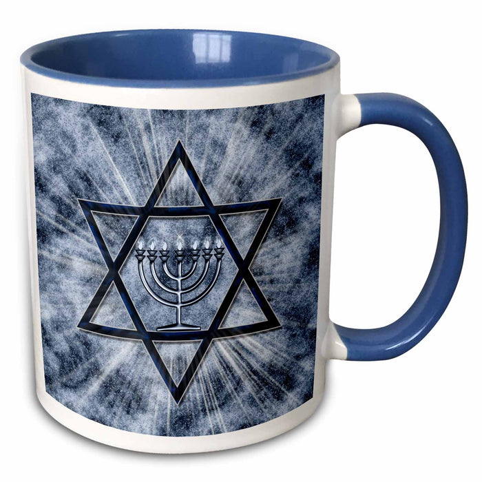 image of 11oz Two-Tone Blue Mug