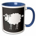 image of 11oz Two-Tone Blue Mug