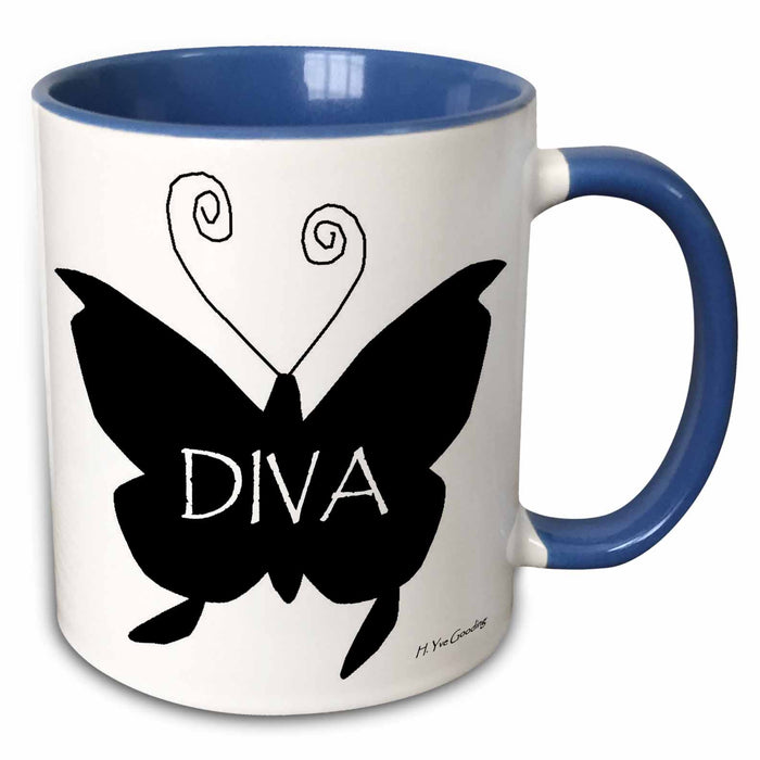 image of 11oz Two-Tone Blue Mug