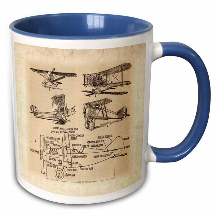 image of 11oz Two-Tone Blue Mug