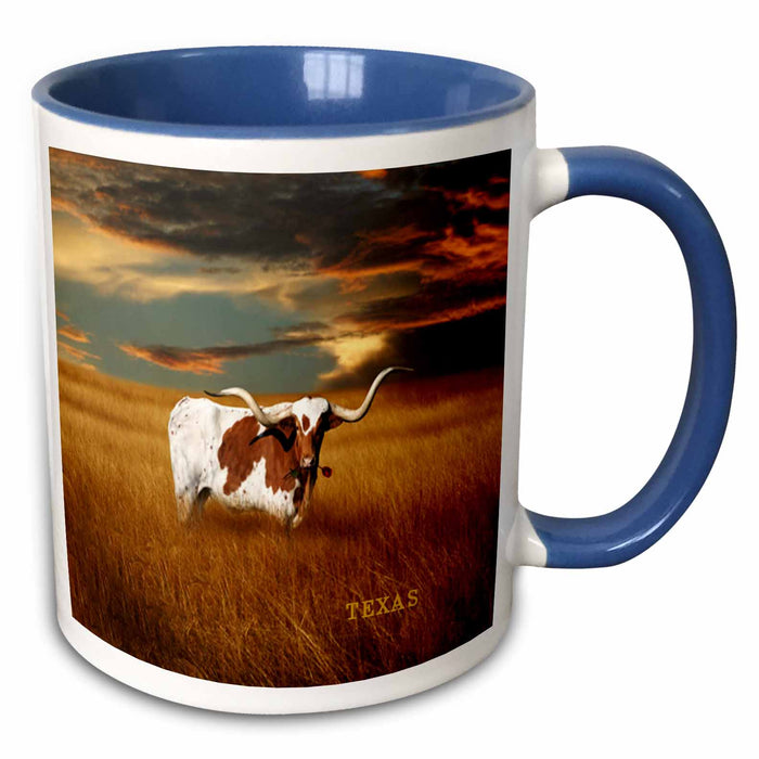 image of 11oz Two-Tone Blue Mug