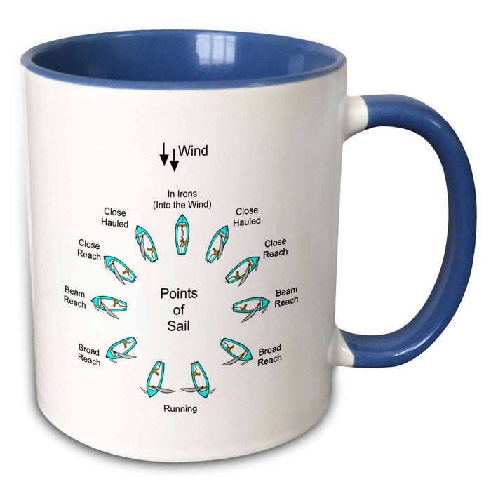 image of 11oz Two-Tone Blue Mug