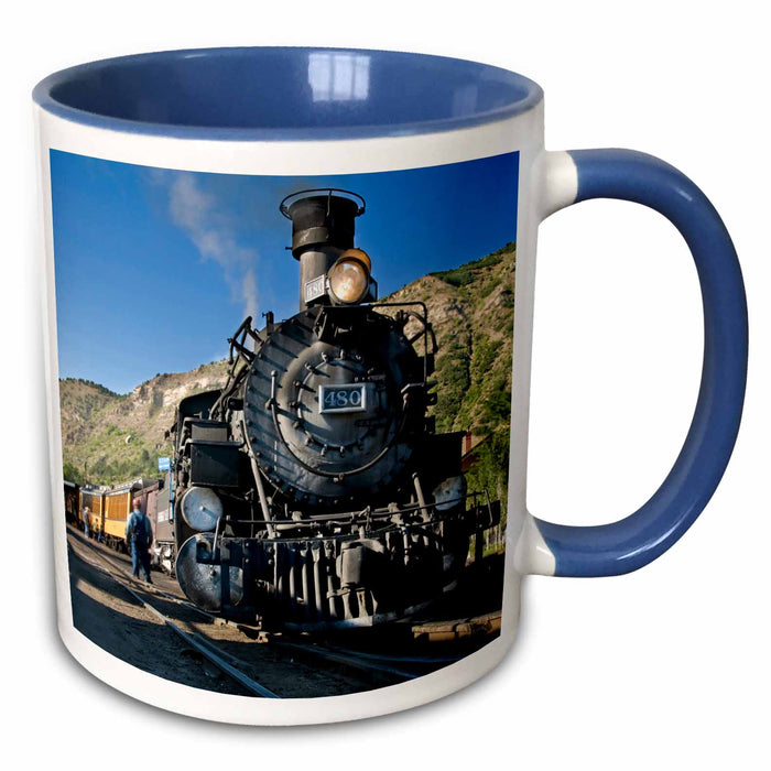 image of 15oz Two-Tone Blue Mug