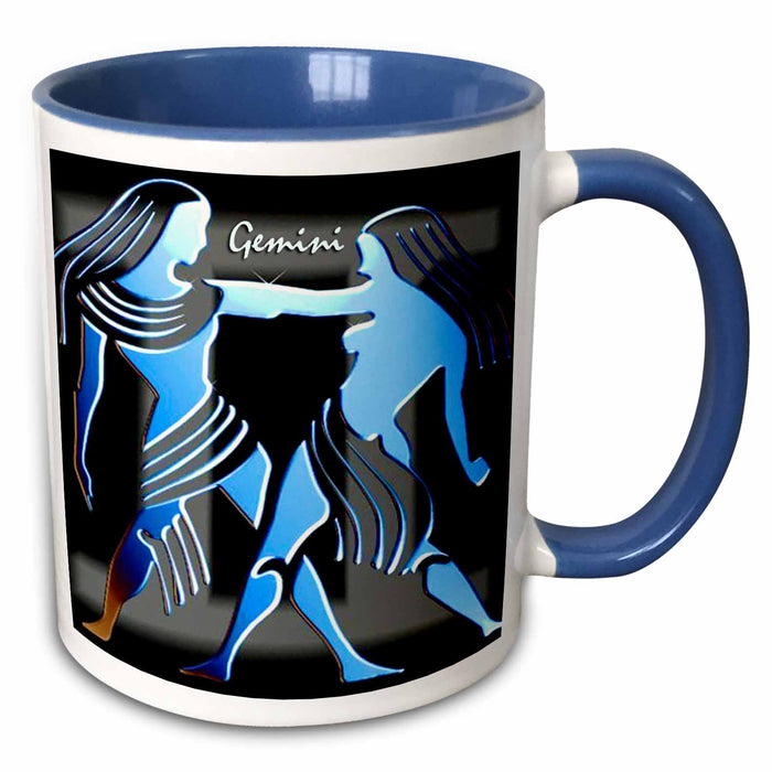 image of 11oz Two-Tone Blue Mug