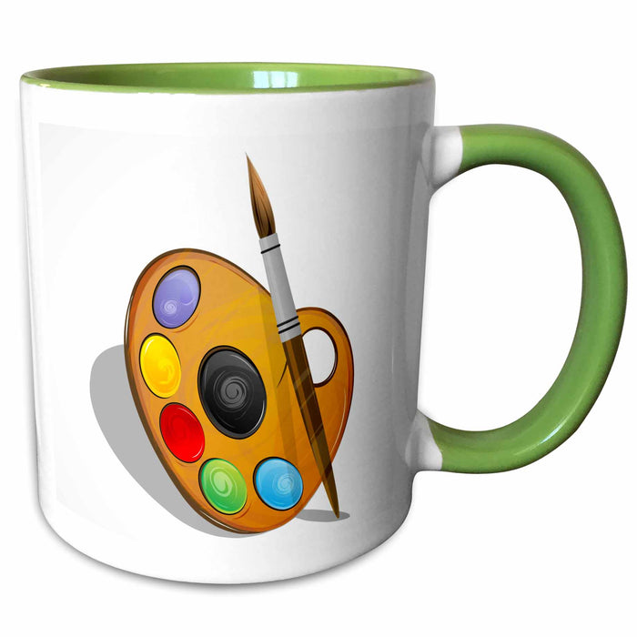 image of 15oz Two-Tone Green Mug