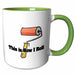 image of 15oz Two-Tone Green Mug