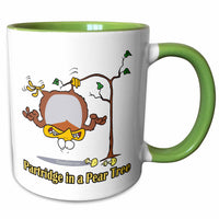 3dRose Dooni Designs Random Toons - Partridge in a Pear Tree - Mugs (mug_104276)