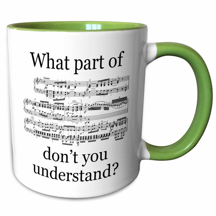 image of 15oz Two-Tone Green Mug