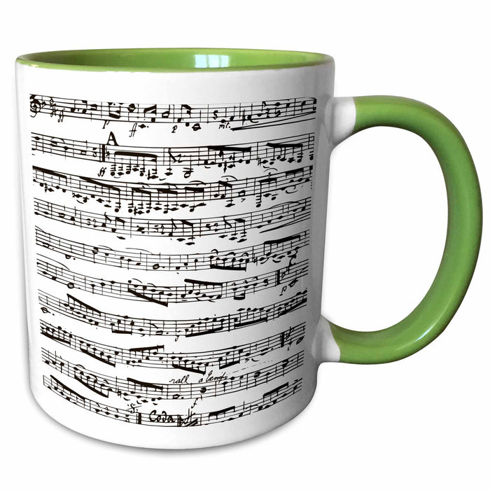 image of 15oz Two-Tone Green Mug