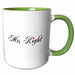 image of 11oz Two-Tone Green Mug