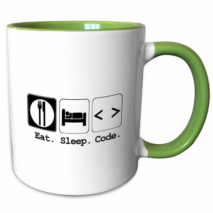 image of 15oz Two-Tone Green Mug