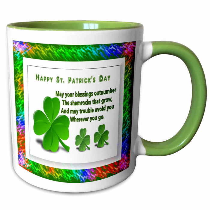 image of 15oz Two-Tone Green Mug