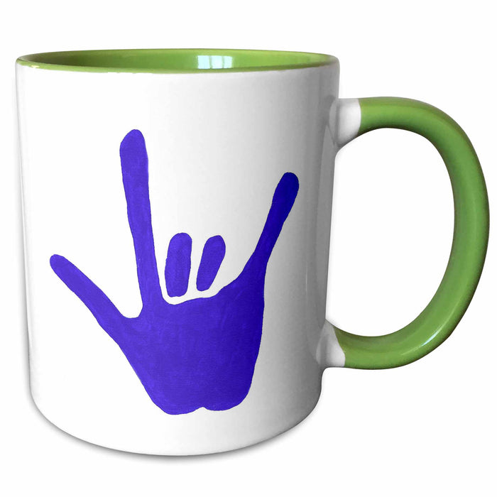 image of 15oz Two-Tone Green Mug