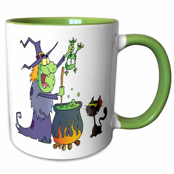 image of 11oz Two-Tone Green Mug