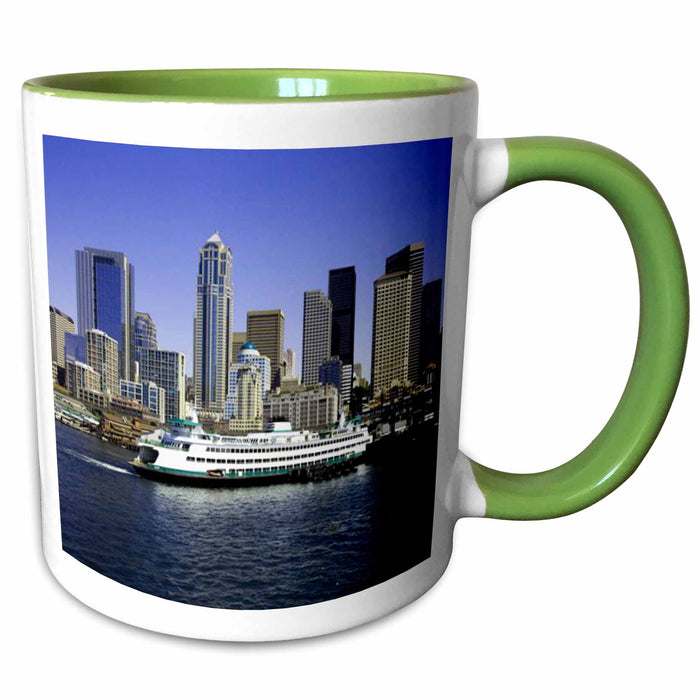 image of 11oz Two-Tone Green Mug