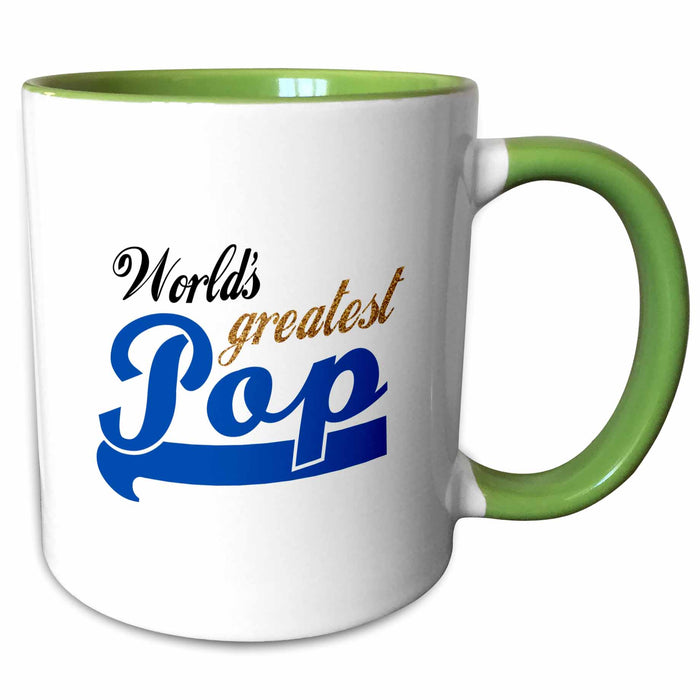 image of 15oz Two-Tone Green Mug