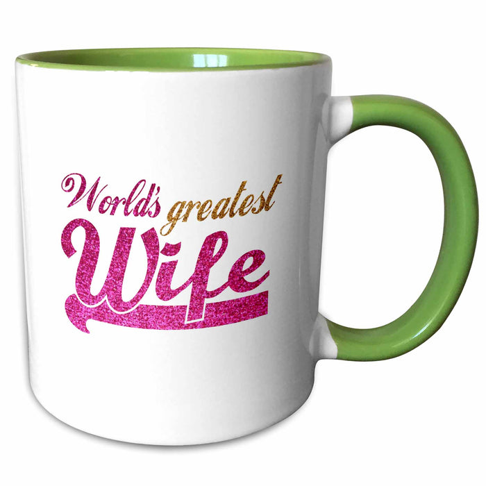 image of 11oz Two-Tone Green Mug